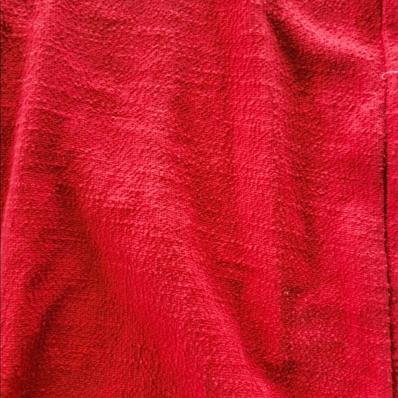 Madewell Texture & Thread tie up jumper jumpsuit red sleeveless Sz 8 - Picture 6 of 9